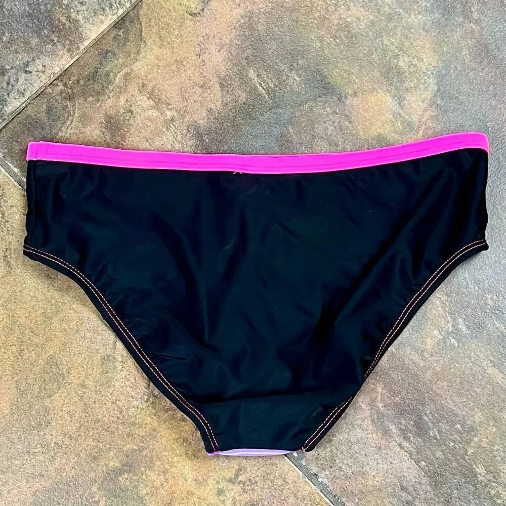 Gerry Youth Girls' Striped Tahiti Colorway Bikini Bottoms XL 16